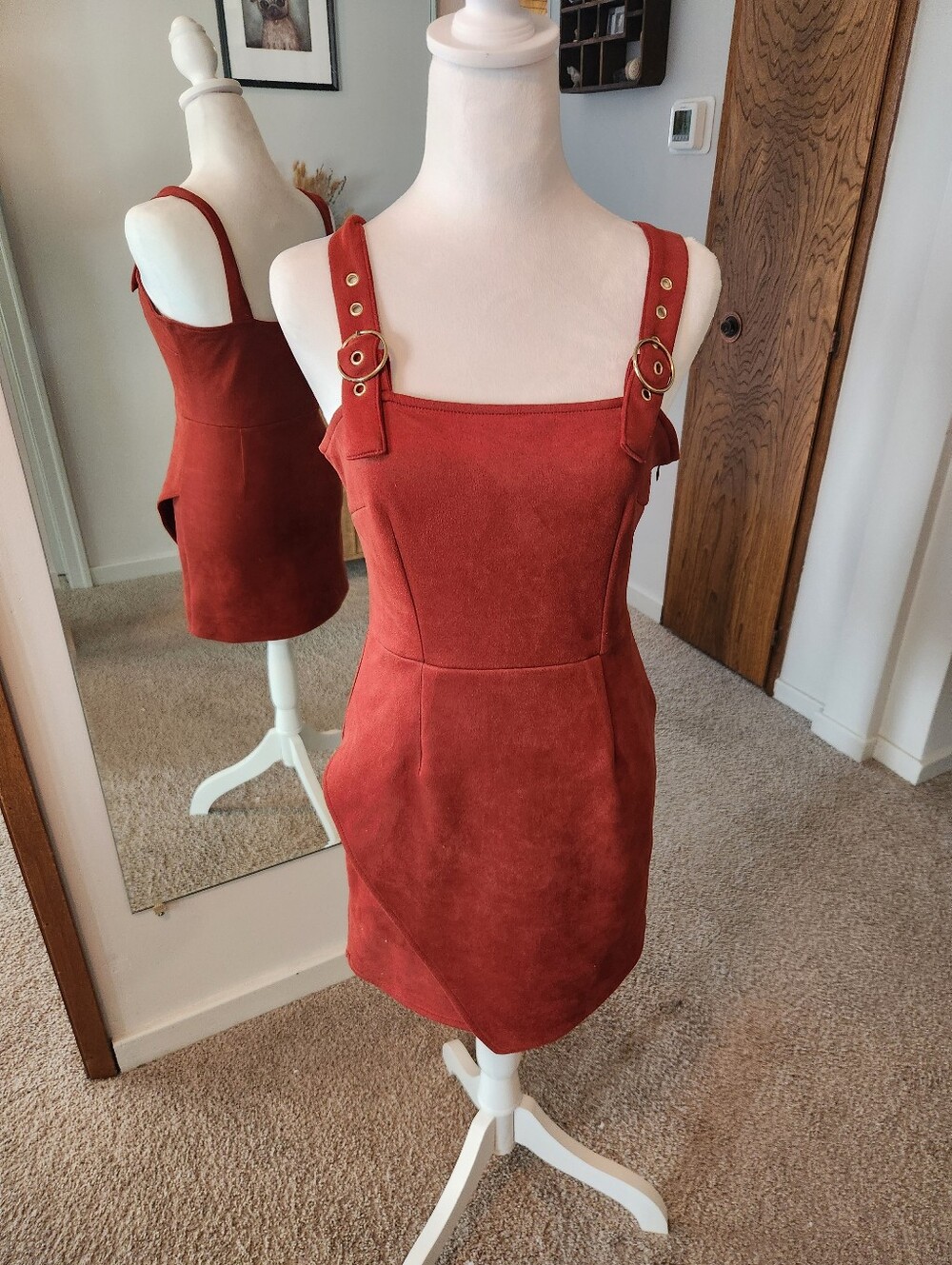 (2 For $25) Forever 21 Rust Mini Skirt Dress